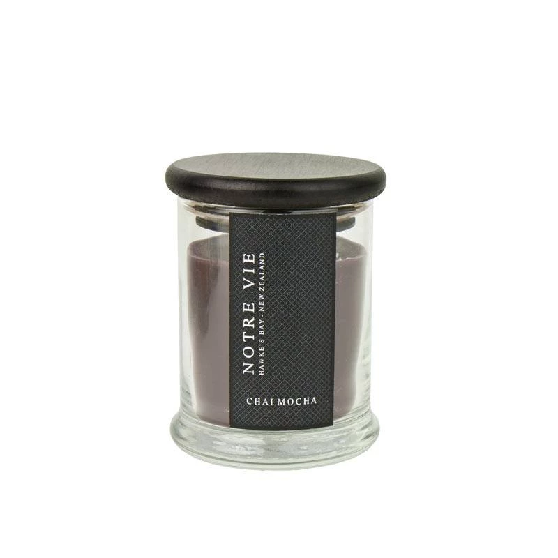 Notre Vie Couleur Couture Glass Metro Candle - Chai Mocha