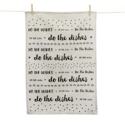 Linens & More Do The Dishes Word Tea Towel