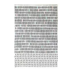 General Eclectic Black Tally Tea Towel
