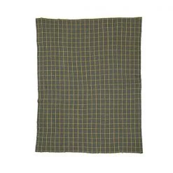 General Eclectic Yellow Grid Knit Throw Last Chance - Final Few