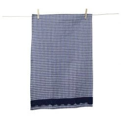 Linens & More Granny's Navy Tea Towel - Gingham