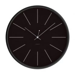 Jonsson Station Wall Clock - Black & Grey (30cm)
