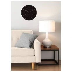 Jonsson Station Wall Clock - Black & Grey (30cm)