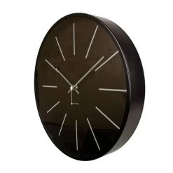 Jonsson Station Wall Clock - Black & Grey (30cm)