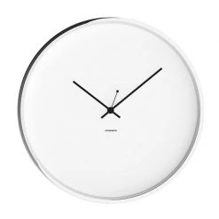 Jonsson Minimal Wall Clock - White (30cm) Metallics