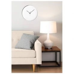 Jonsson Minimal Wall Clock - White (30cm) Metallics