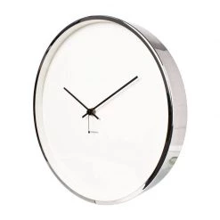Jonsson Minimal Wall Clock - White (30cm) Metallics