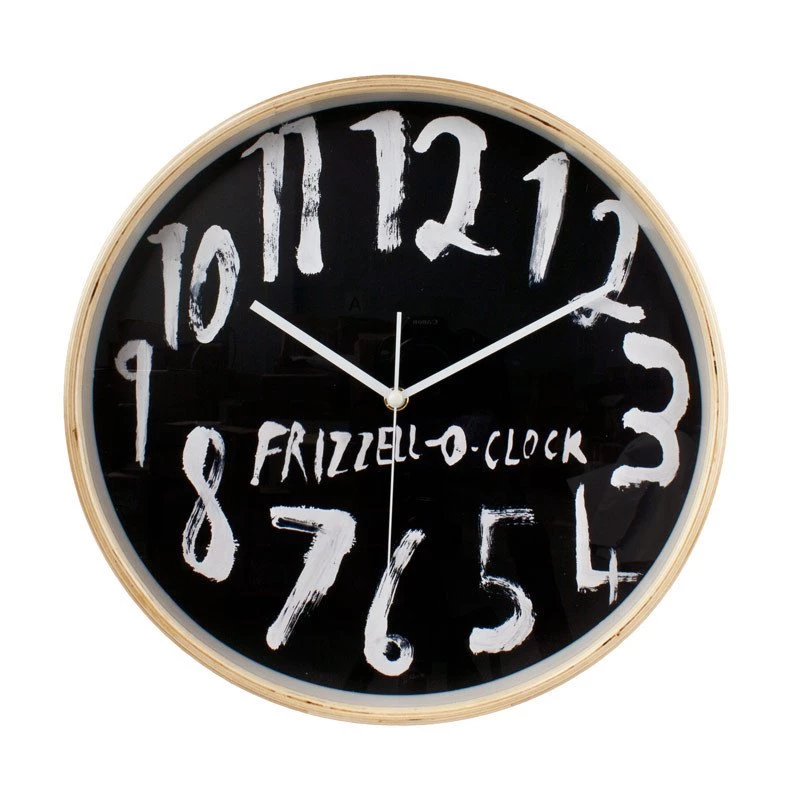 100% New Zealand Dick Frizzell Clock - Black (32cm)