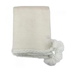 Le Forge Plait Throw – Ivory