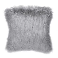 Jason Grey Faux Fur Cushion (45cm)