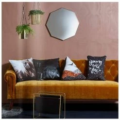 Me & My Trend Last Chance - Final Few Black Leatherette Fringe Cushion