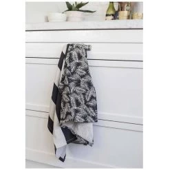 Raine & Humble Black Palm Tea Towel Pack (2pc) - Raven
