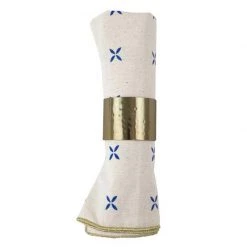 Raine & Humble Margherita Napkin Set - Brilliant Blue (4pc) Coastal