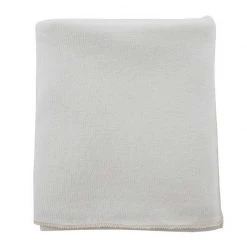 Raine & Humble Last Chance - Final Few Cream Knit Throw With Gold Trim