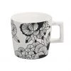 Jennifer Dumet Black Square Handle Flower Mug