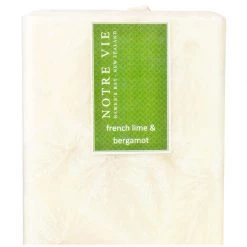 Notre Vie Saisons Square Pillar Candle – French Lime & Bergamot Kiwiana
