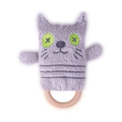 O.B Designs Rattles & Teething Items Ding A Ring Teether Rattle - Katie Cat