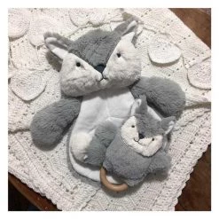 O.B Designs Ding A Ring Teether Rattle - Ross Fox