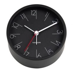 Karlsson Elegant Black Alarm Clock