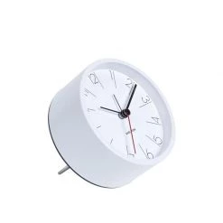 Karlsson Monochrome Elegant White Alarm Clock