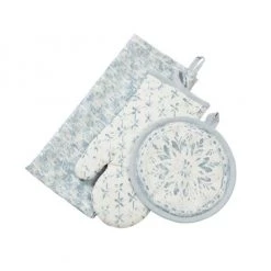 Tara Dennis Fleur Cotton 3pc Kitchen Set Last Chance - Final Few