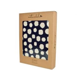 Emotion & Kids Navy & Cream Spot Cotton Baby Blanket BABY & TODDLER GIFTS