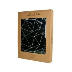 Emotion & Kids Black Galaxy Cotton Baby Blanket