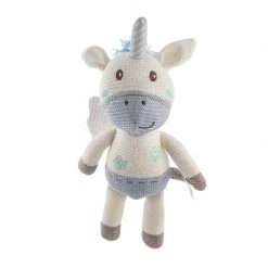 Baby Boo Knitted Unicorn - Blue Soft Toys
