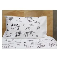 Henry & Co. Last Chance - Final Few Black Pirate Gang Pillowcase