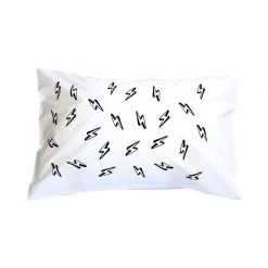 Henry & Co. Black Bolt Pillowcase
