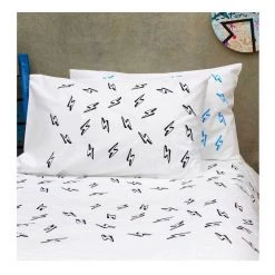 Henry & Co. Black Bolt Pillowcase