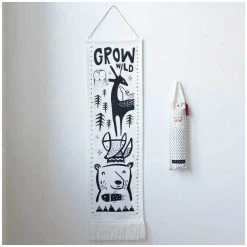 Wee Gallery Canvas Growth Chart – Woodlands