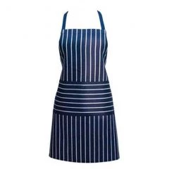 Annabel Trends Navy Butchers Stripe Apron