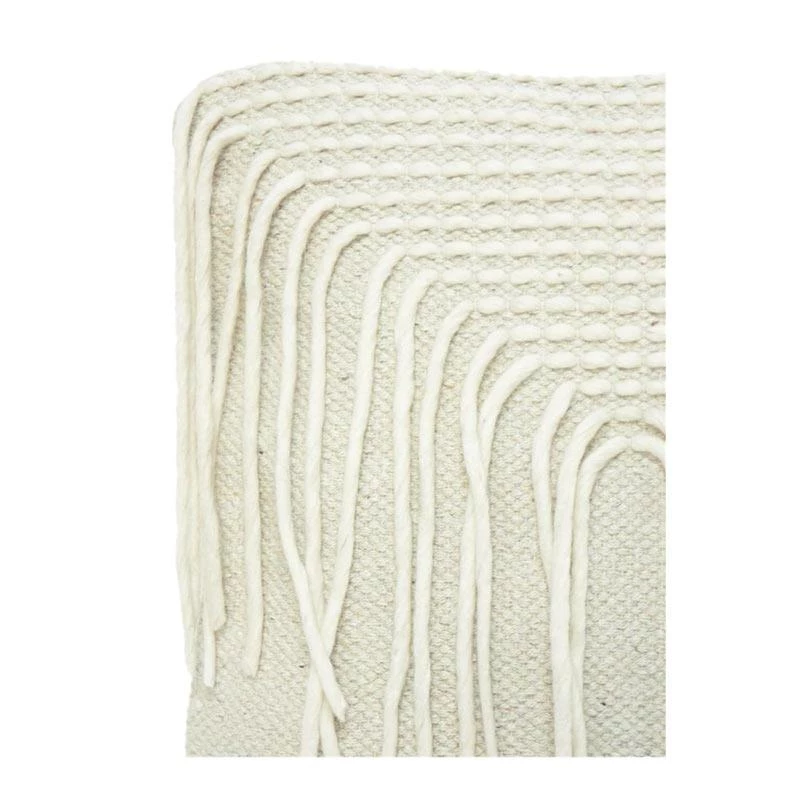 Stoneleigh & Roberson Sky Woven Woolen Tassel Cushion (45cm) Coastal