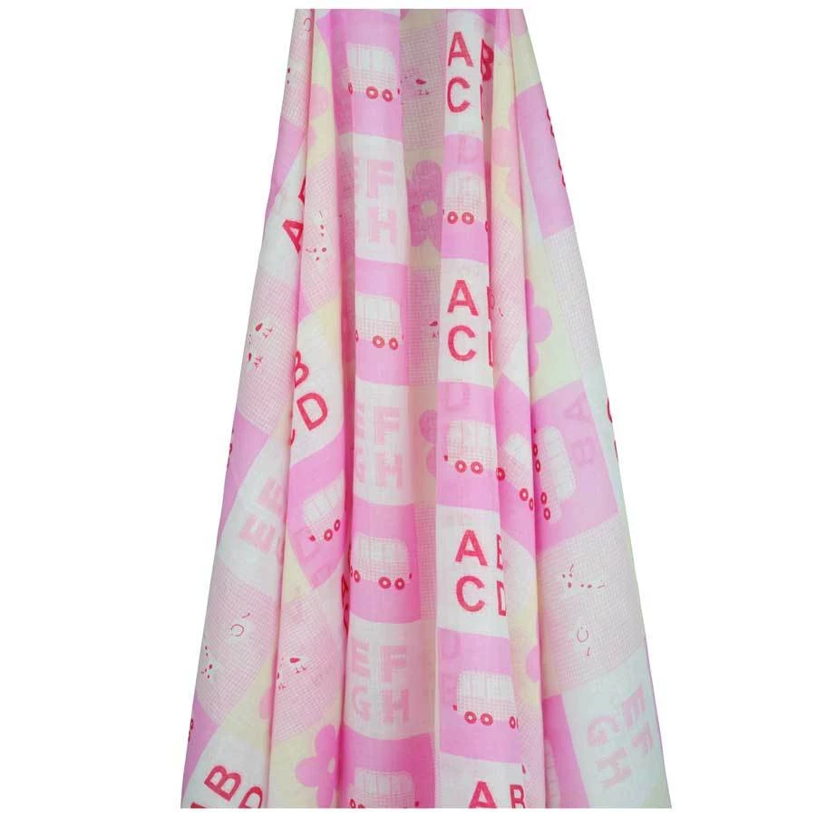 Emotion & Kids Swaddles & Wraps Pink Stencil Muslin Wrap