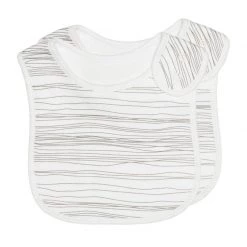 Emotion & Kids Thrills And Spills Bib Set (2pc) - Grey Scribble