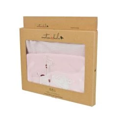 Emotion & Kids Bibs & Clothing Thrills And Spills Bib Set (2pc) - Pink Safari