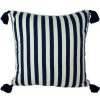 Craft Studio Cushions Breton Navy Stripe Tassel Cushion (50cm)