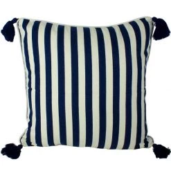 Craft Studio Cushions Breton Navy Stripe Tassel Cushion (50cm)