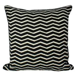 Craft Studio Black Ripple Cushion (50cm)
