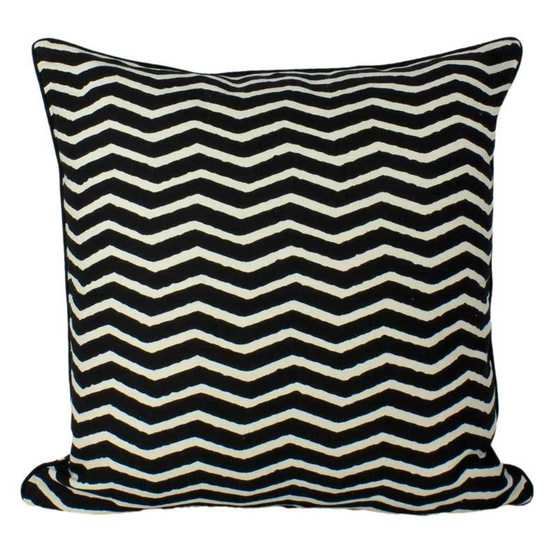 Craft Studio Black Ripple Cushion (50cm)