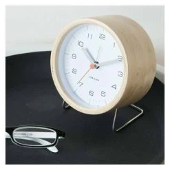 Karlsson Innate Alarm Clock - White Coastal