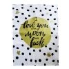 Urban Products Moon And Back Tea Towel Metallics