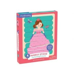 Mudpuppy BABY & TODDLER GIFTS Puzzle Sticks – Enchanting Princess (6 Puzzles)