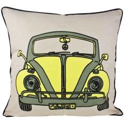 Design Team Handmade Oatmeal VW Cushion Cover (60cm)
