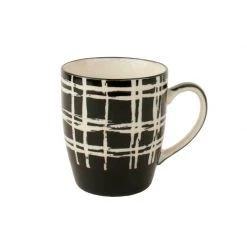 The Source Check Mono Mug Black