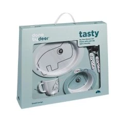 Done By Deer Contour Tasty Dinner Set - Blue BABY & TODDLER GIFTS