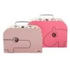 Done By Deer Suitcase Set – Raspberry & Powder Last Chance - Final Few