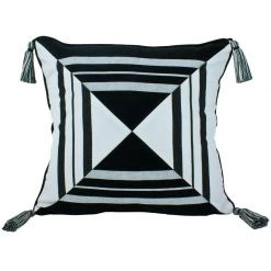 Craft Studio Kelt Tassel Cushion (40cm) Black