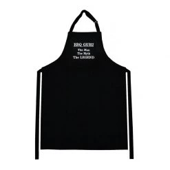 Karen Design Black BBQ Guru Mens Apron